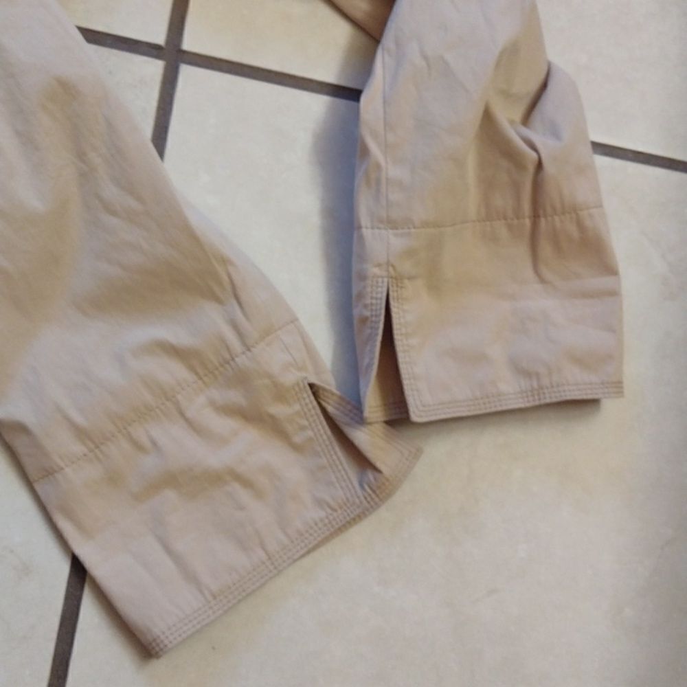 Rene Lezard cotton blend fitted blazer jacket cream color with buttons size 6 - Picture 7 of 10